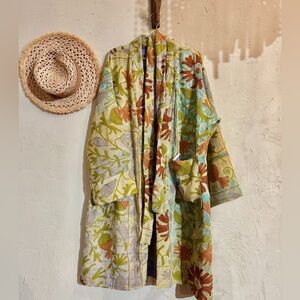 Floral Patterned Kimono Jacket